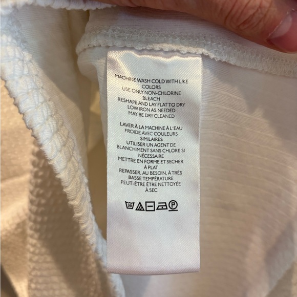 Anthropologie White Textured Blouse - Picture 11 of 11